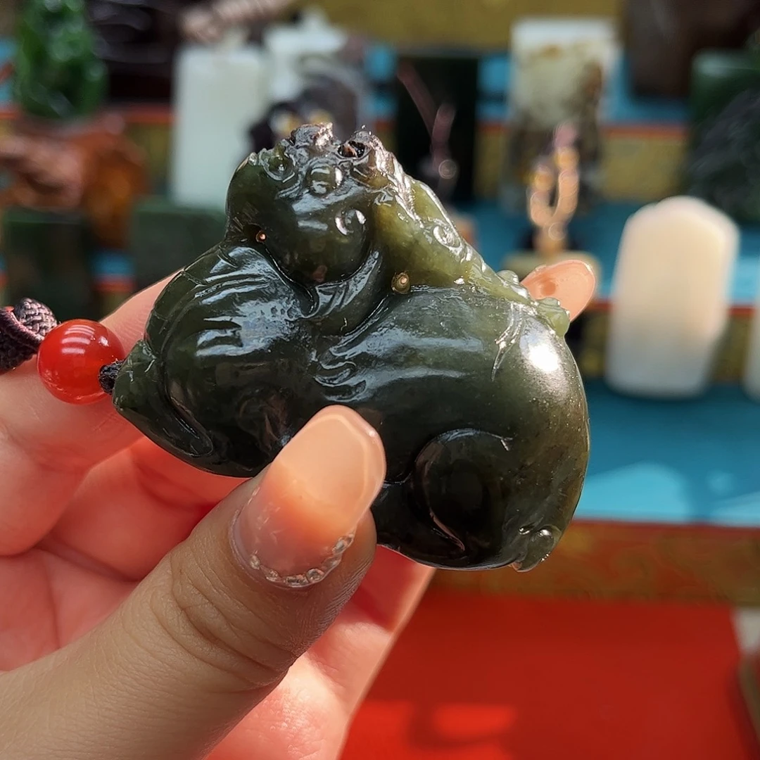 和田玉未镶嵌挂件