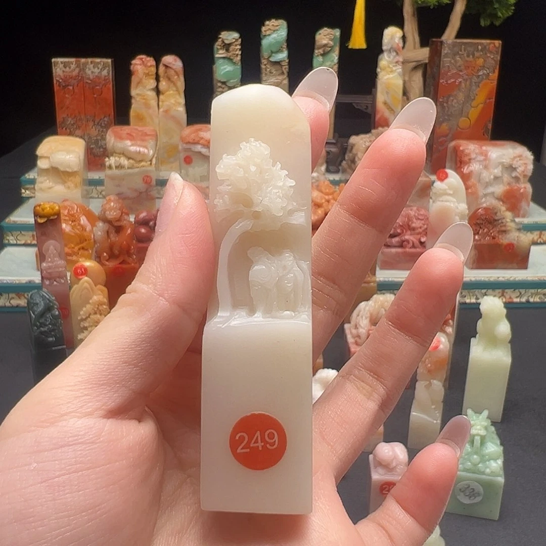 寿山石印石手工制作