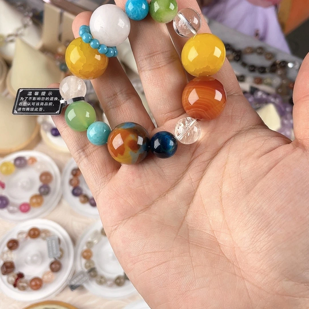 银S925镀金镶嵌手链水晶