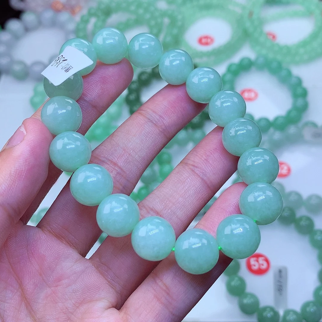 翡翠未镶嵌毛衣链卡12