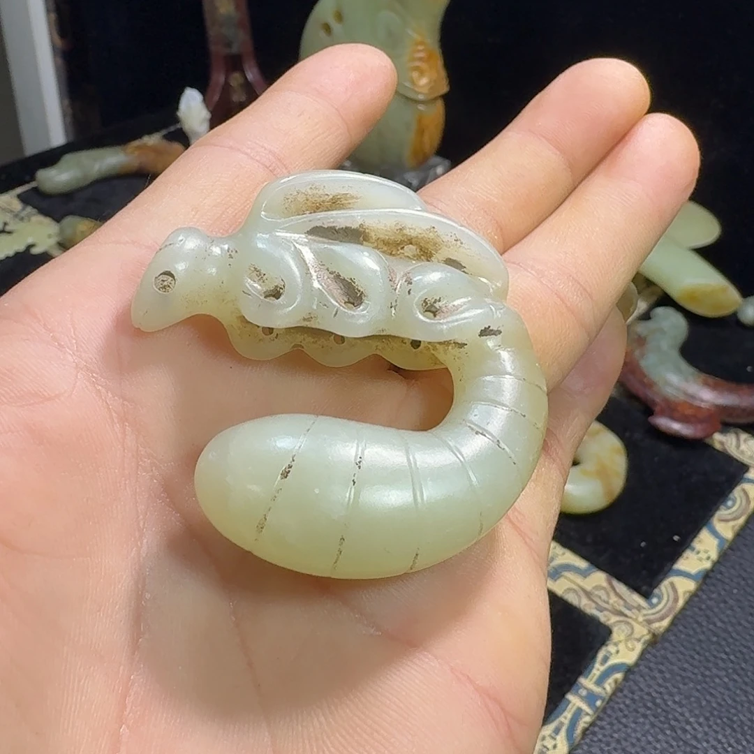 9***我玉玉摆件螳螂器型