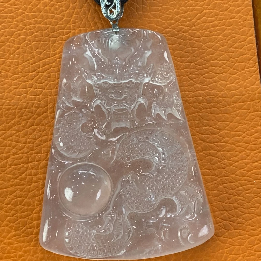 石英质玉吊坠(不含链)银S925镶嵌奋*者