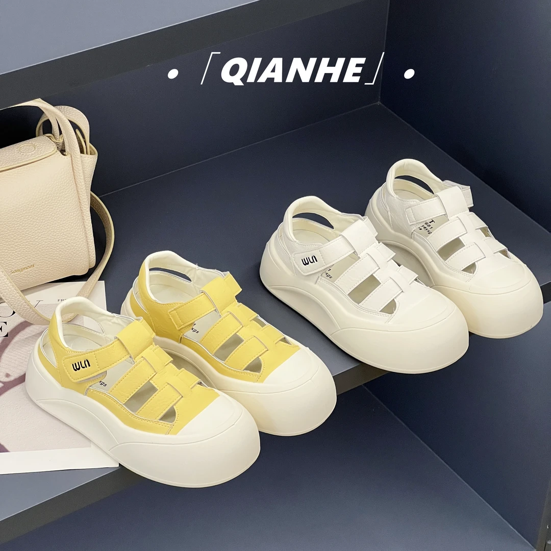 「Qan'h千合女鞋」•镂空小白鞋女2025夏季透气百搭休闲板鞋（330）