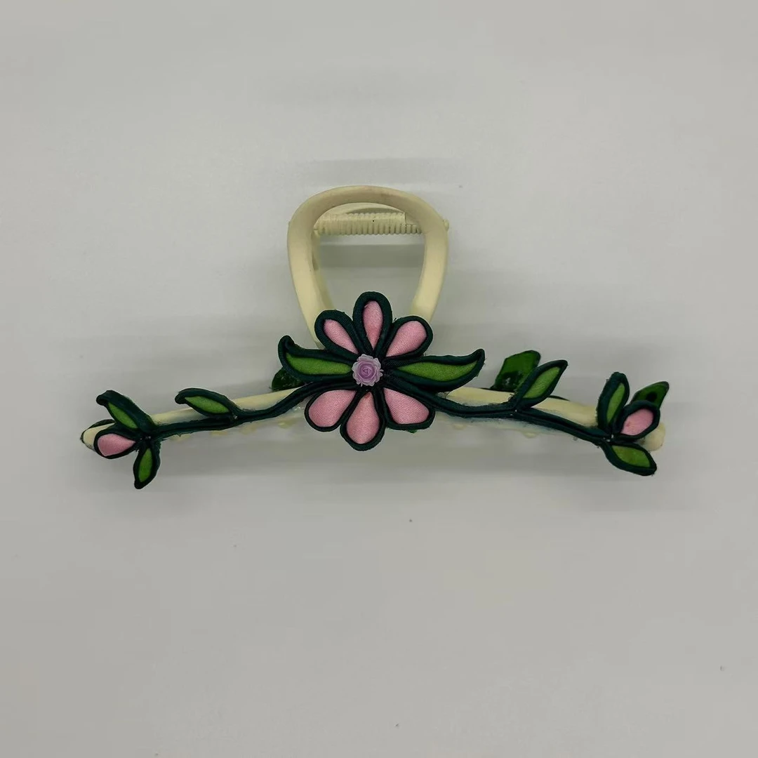 花朵盘扣发夹B120新中式唐装手工旗袍饰品