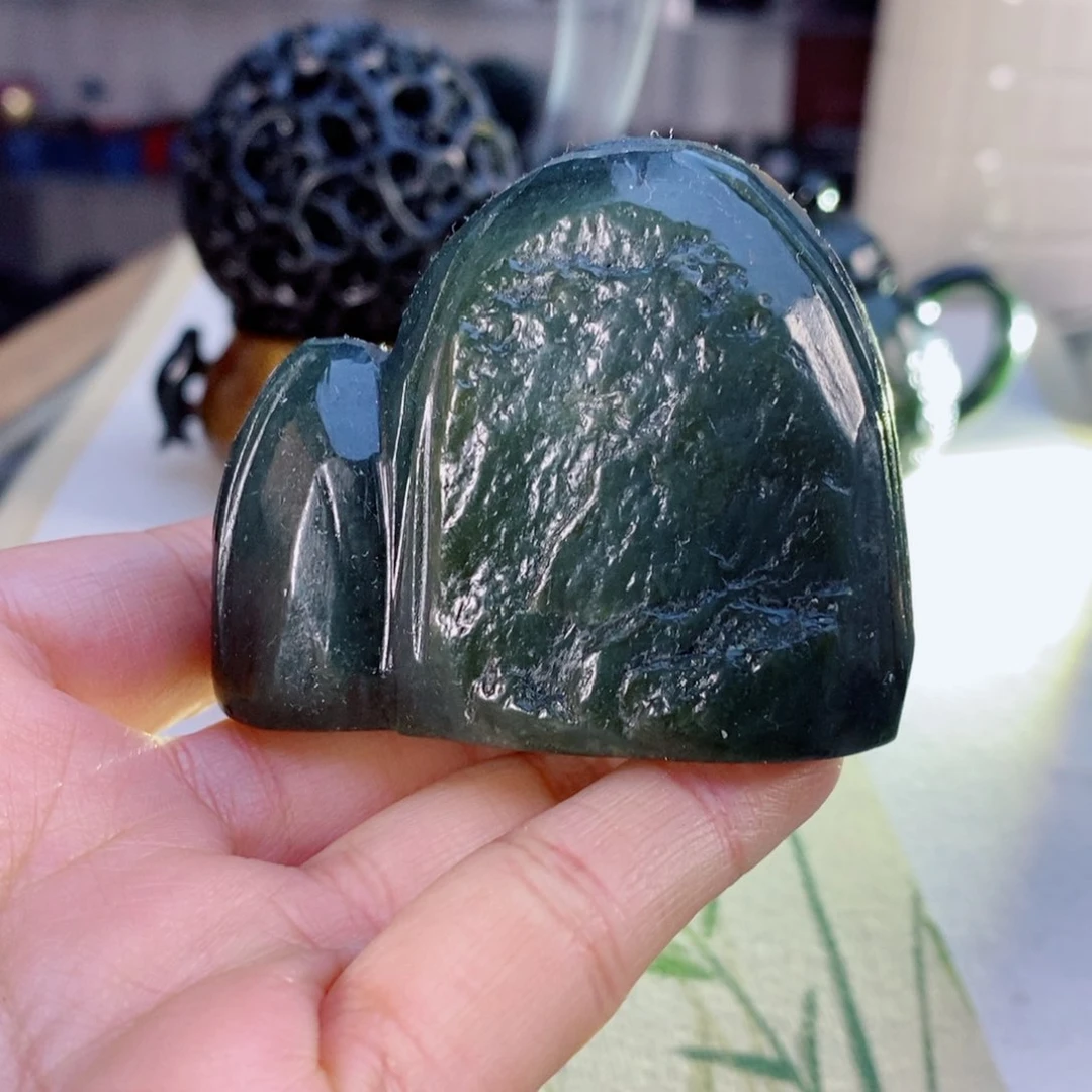 和田玉（青玉）摆件未镶嵌