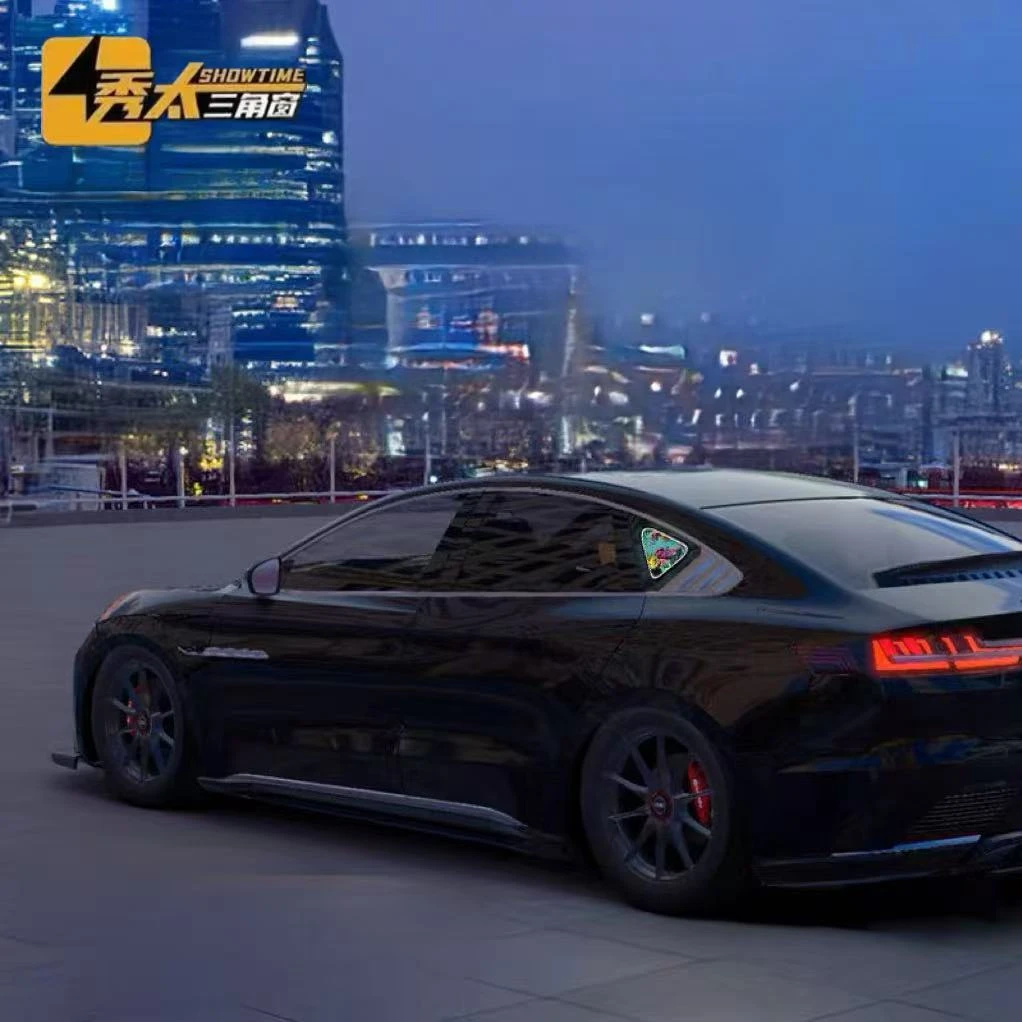 （小型）车载汽车三角窗改装定制小窗手办三角窗改装摆件氛围灯装饰