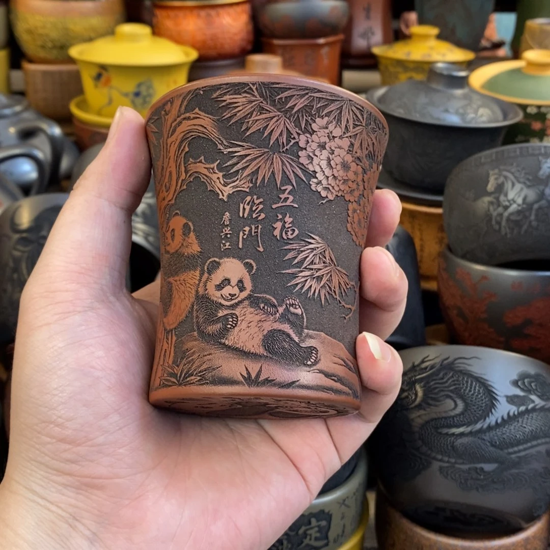 宜兴全手工紫砂杯