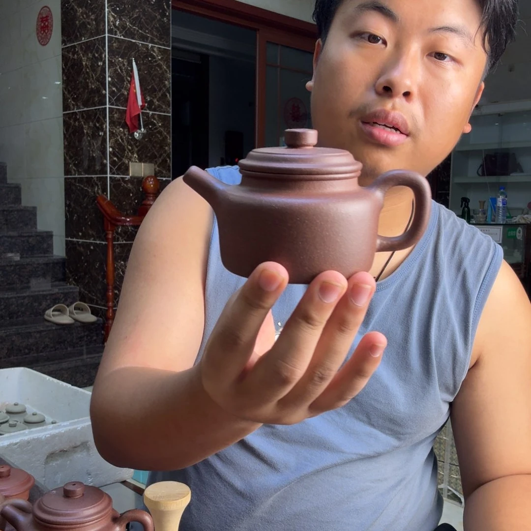 茶壶紫砂微瑕 半手工 无添加 德钟