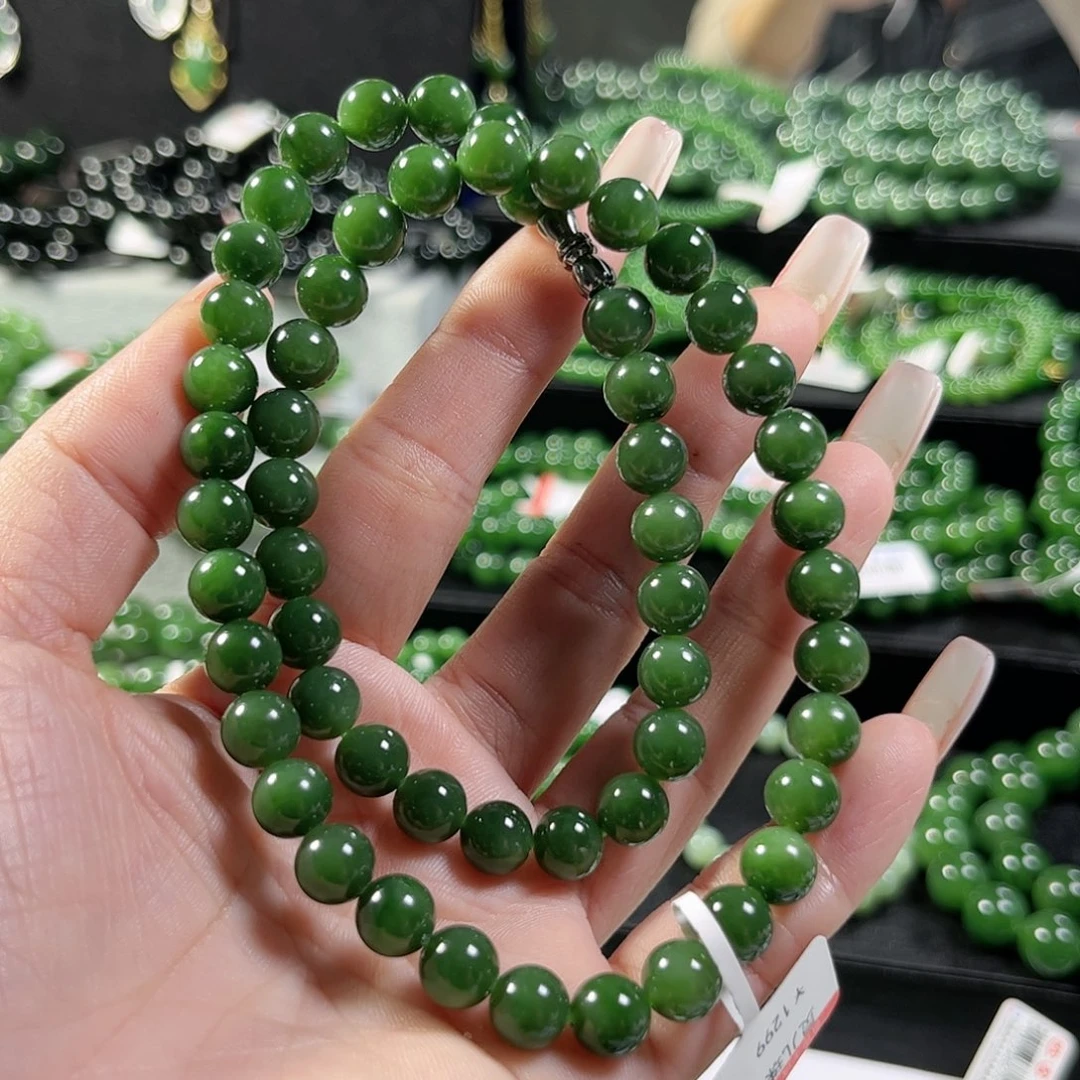 和田玉（碧玉）手链未镶嵌8