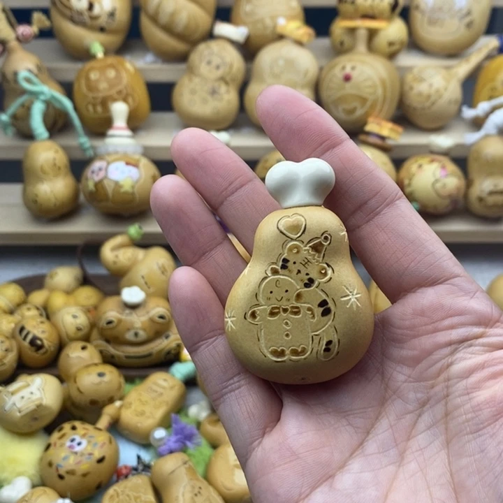 老虎雪人扁骨头镶口