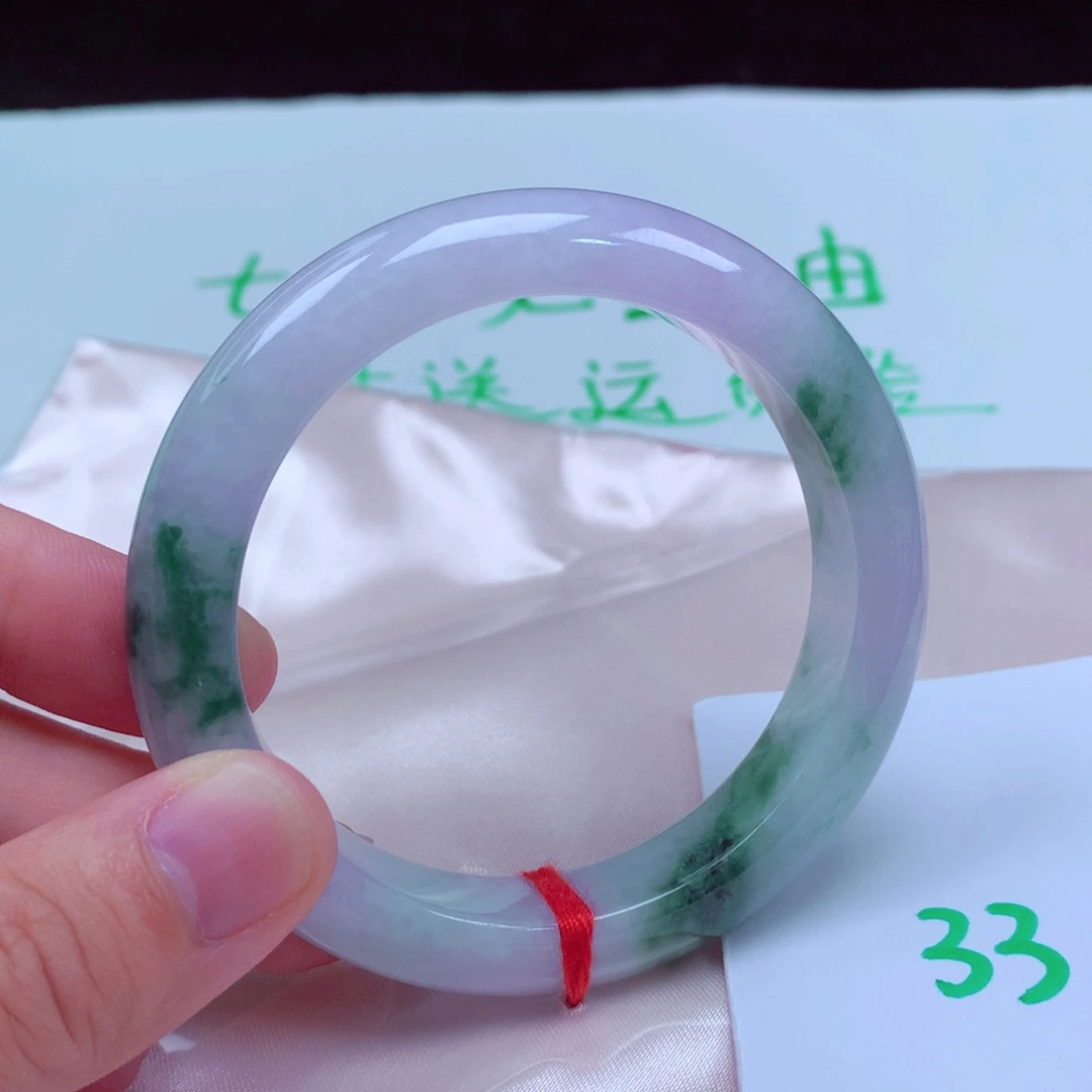 未镶嵌手镯翡翠缅甸天然A货翡翠手镯56.4