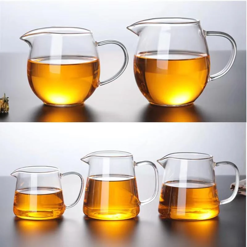 高硼硅玻璃公道杯耐高温玻璃分茶器大号茶海