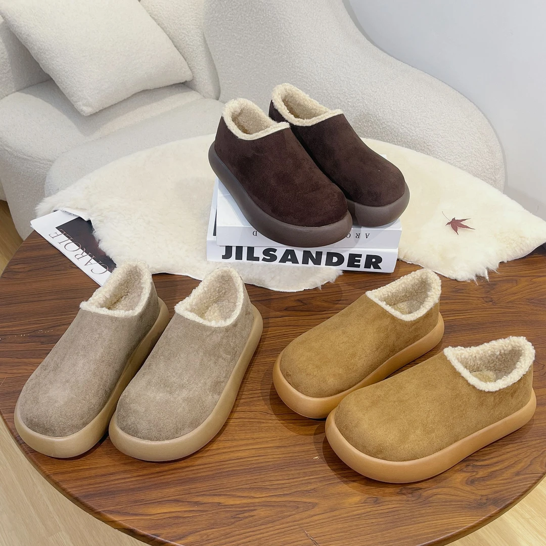 【韩国신상품  】情侣款小土豆加绒勃肯鞋保暖加厚XG5801/XG5802