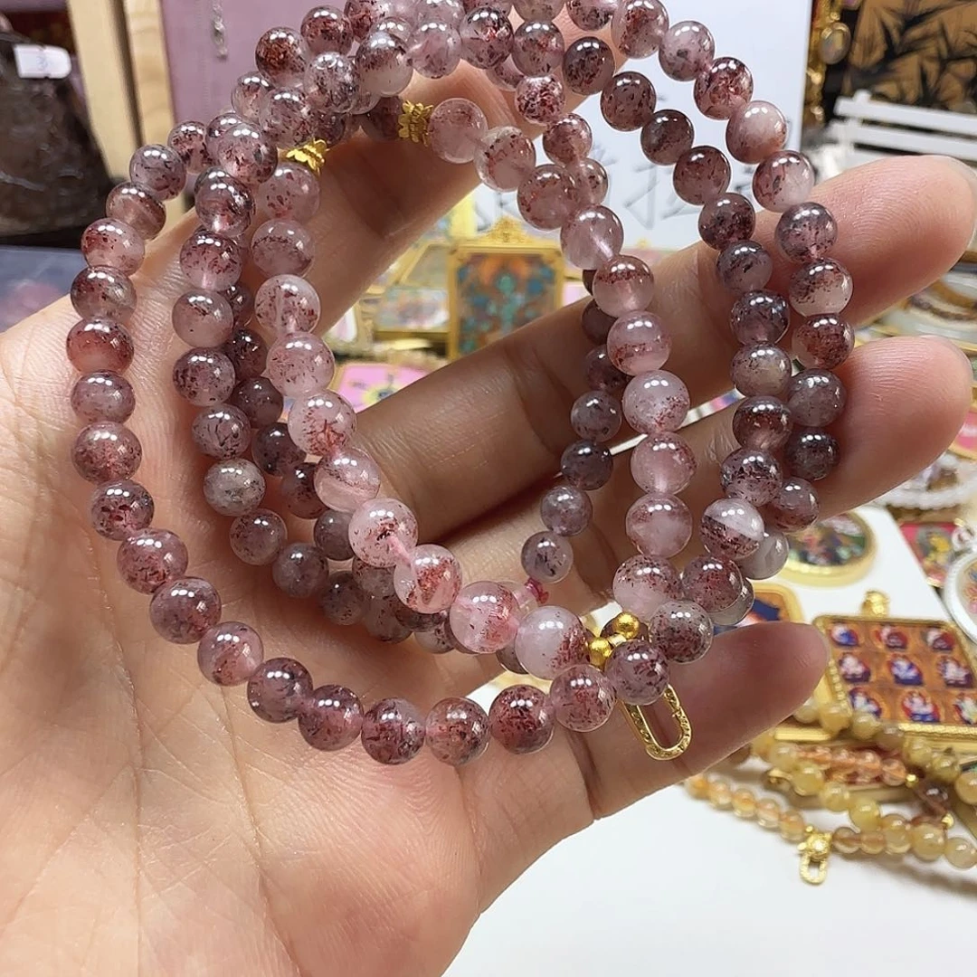 水晶手链未镶嵌禧*金草莓