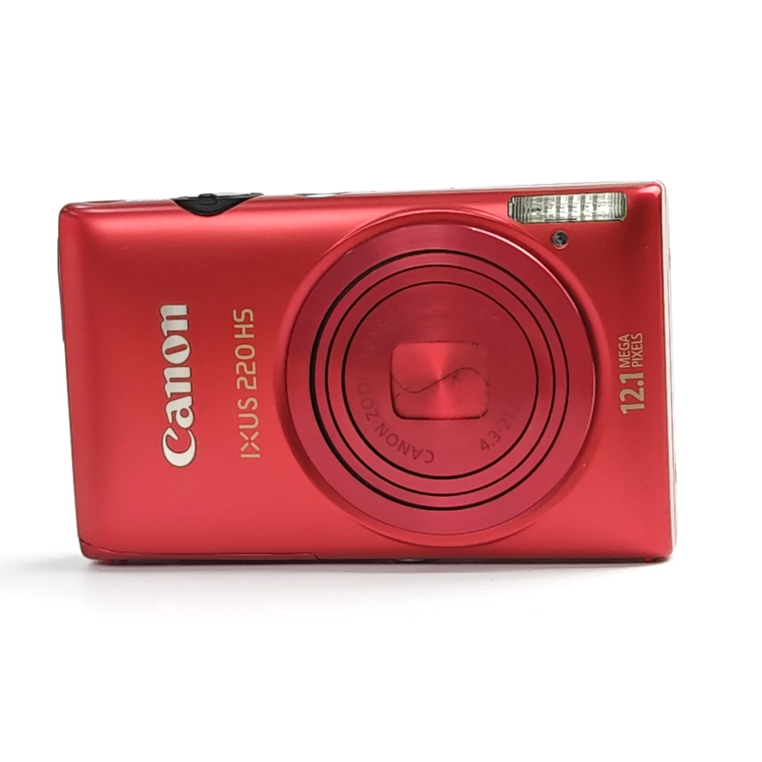 95新 Canon/佳能 ixus220原盒红色清冷感冷白出片带实况1200w像素