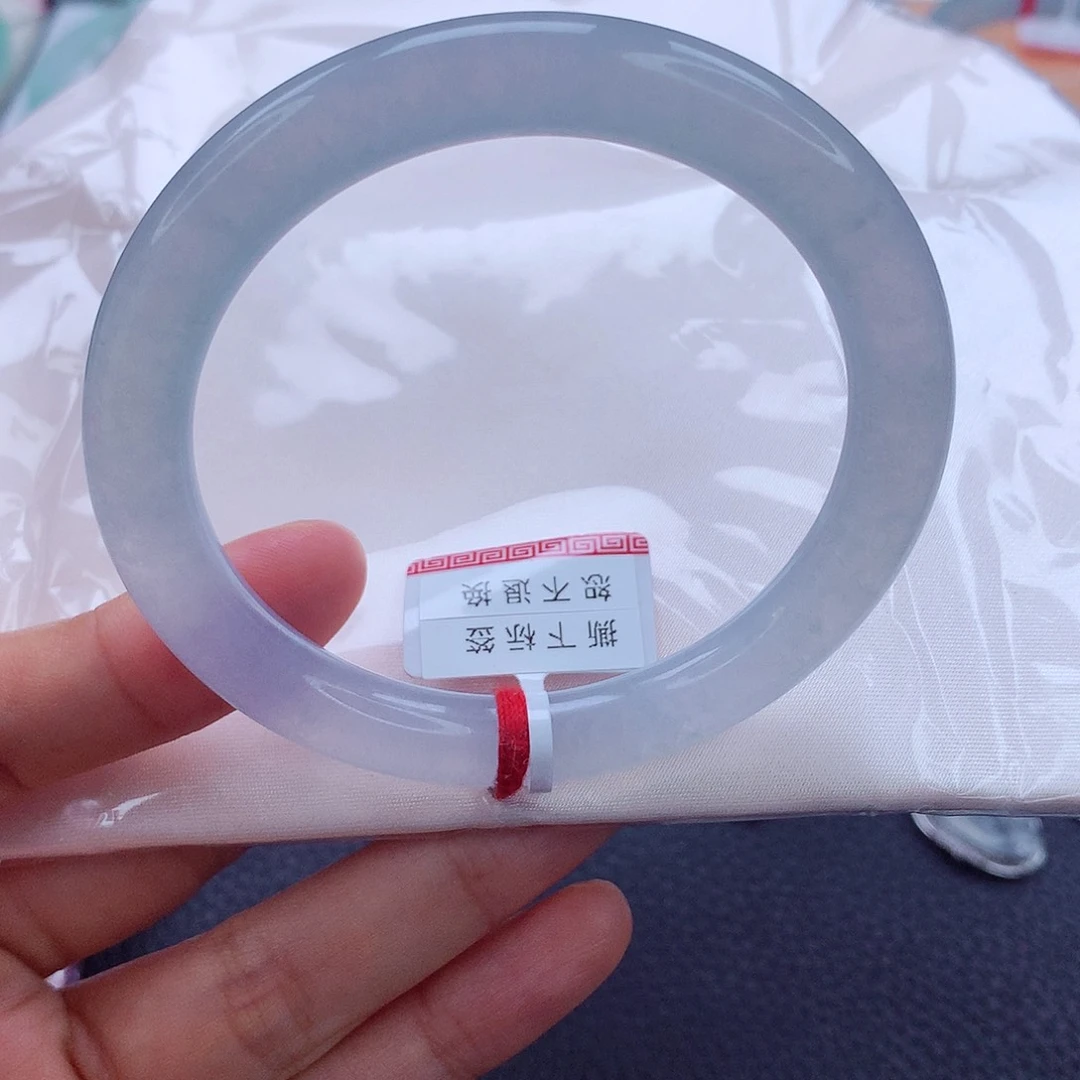 未镶嵌手镯翡翠54.6 白月光 美人条