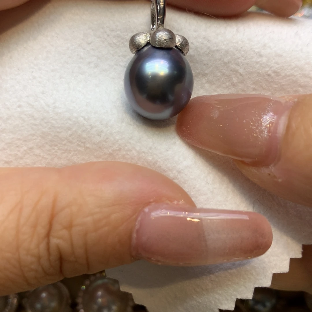 颈饰银S925镶嵌海水珍珠