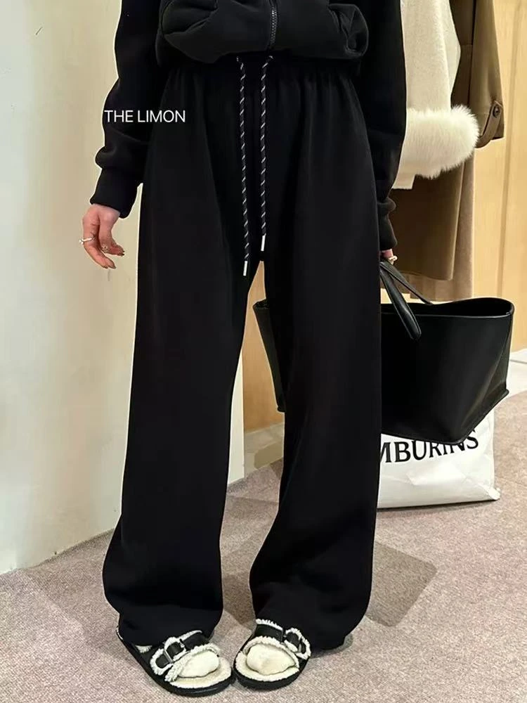 B26-2两色“糯米”加绒（条纹抽绳）长裤（25831-1）