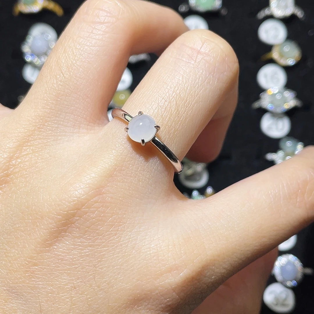 翡翠未镶嵌戒指戒指