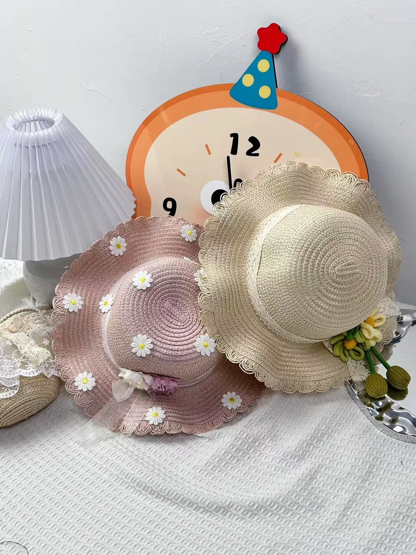 森系休闲风加长檐宽檐大檐太阳帽遮阳帽防晒帽