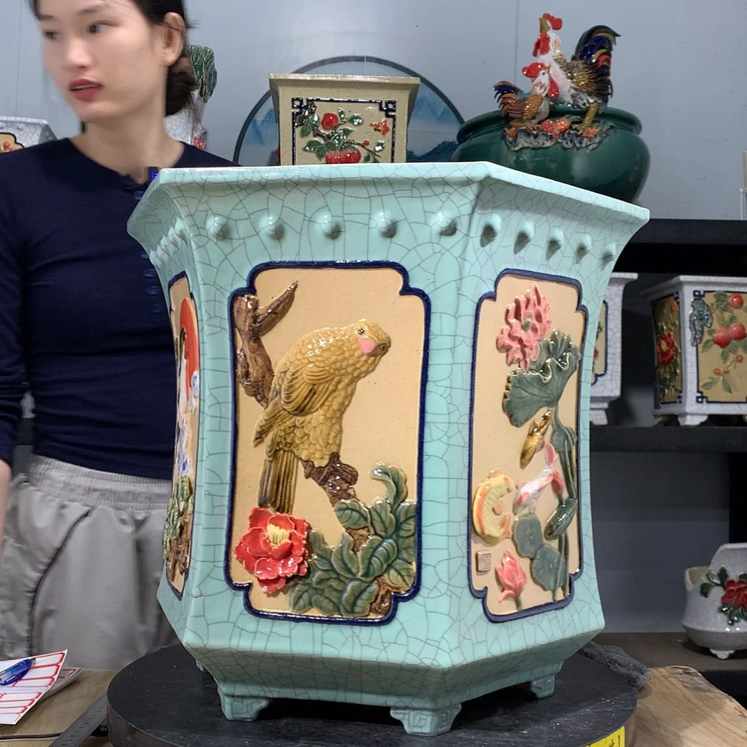 折*哥高温烧制石湾盆不退换瑕疵