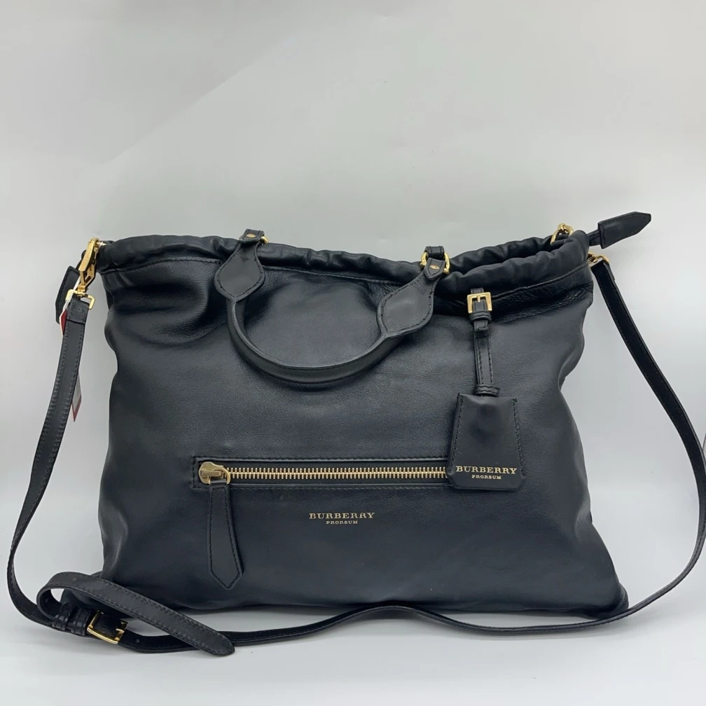 95新 BURBERRY/博柏利  黑色单肩包 1588 1942