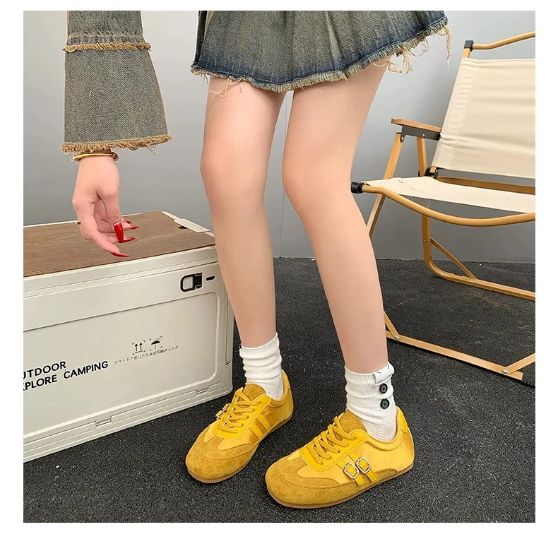 SUSU夏季新款百搭系带运动休闲鞋蕾丝阿甘鞋 721 四架2