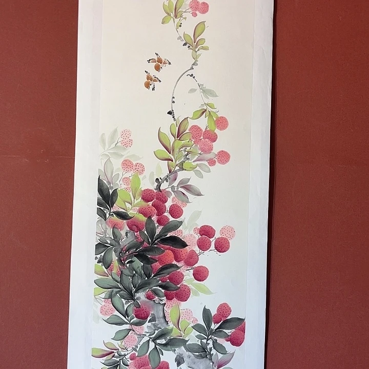 国画听兰老师花鸟