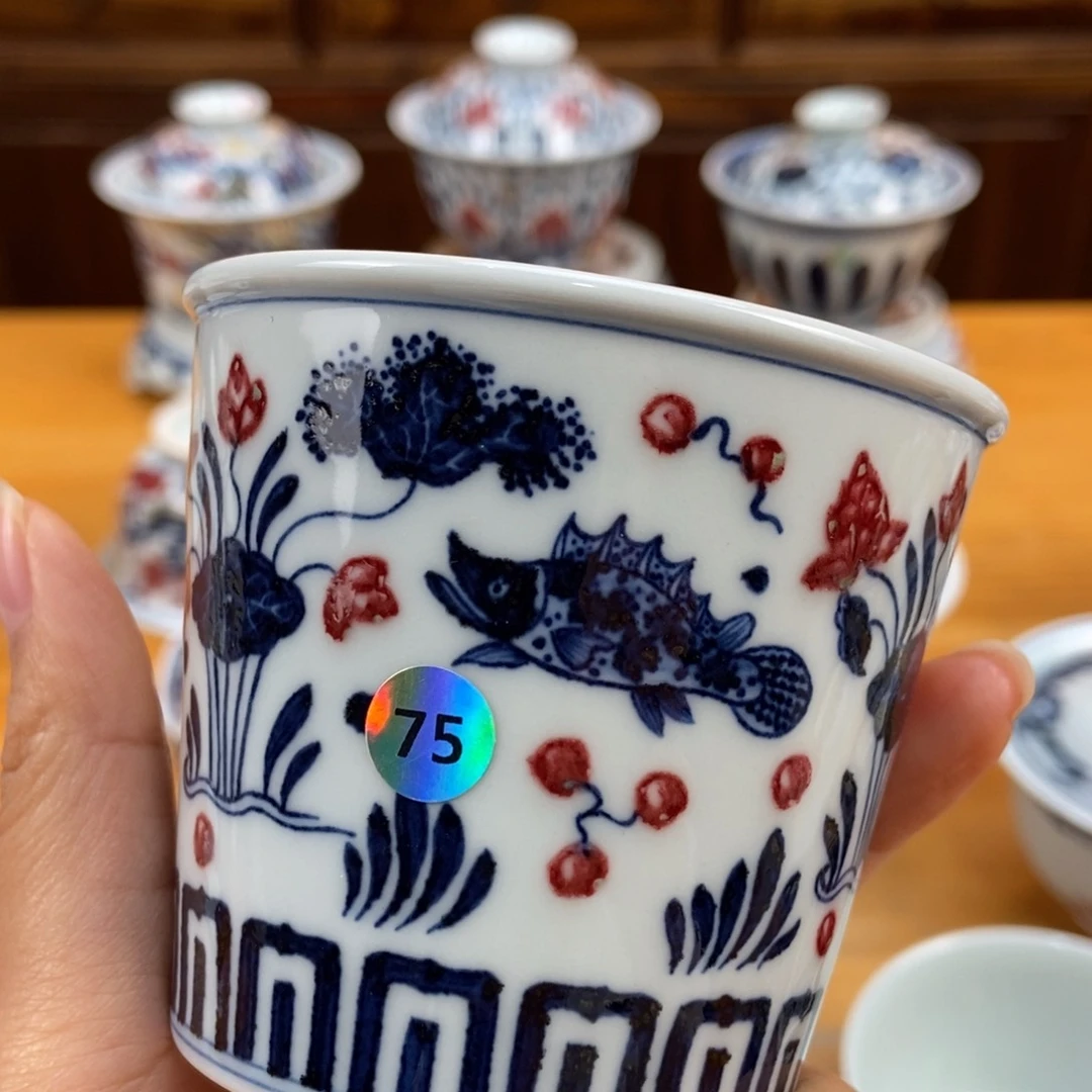 手绘现代茶具非古董