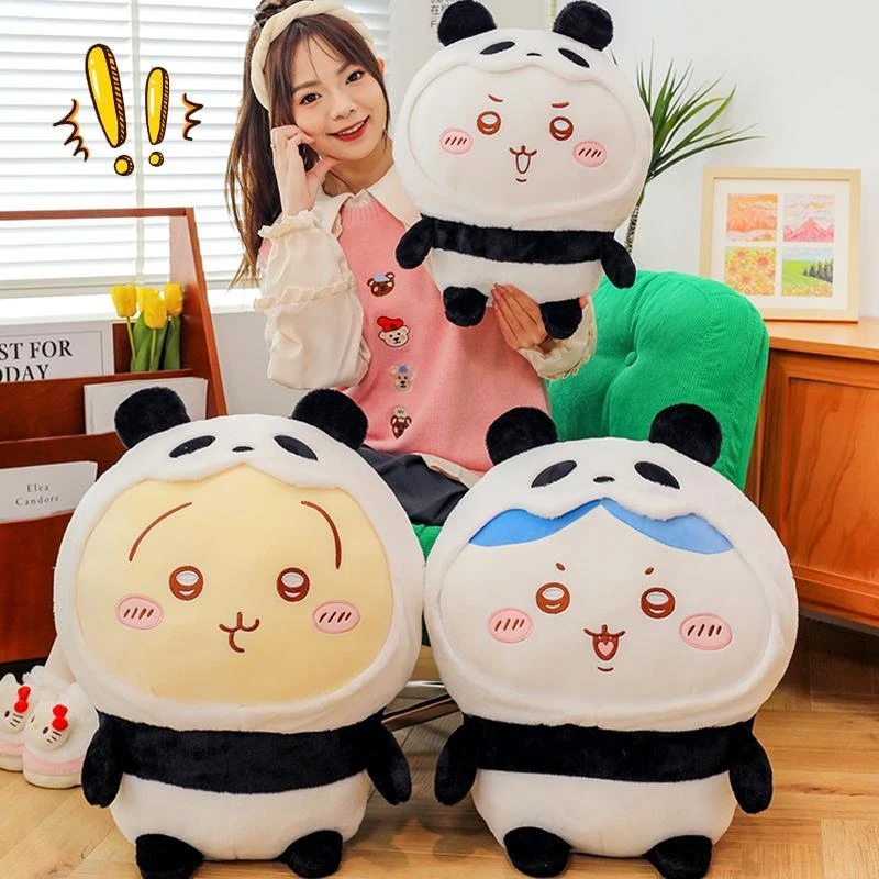 乌萨奇玩偶变身熊猫小八娃娃吉伊卡哇公仔抱枕女生睡觉送女孩礼物