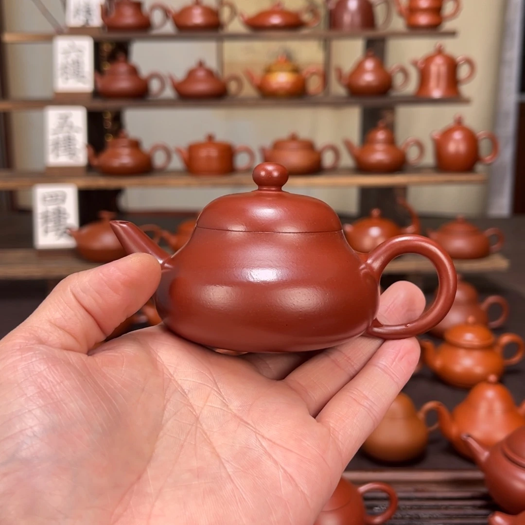 L***Y茶壶紫砂朱泥梨壶110cc