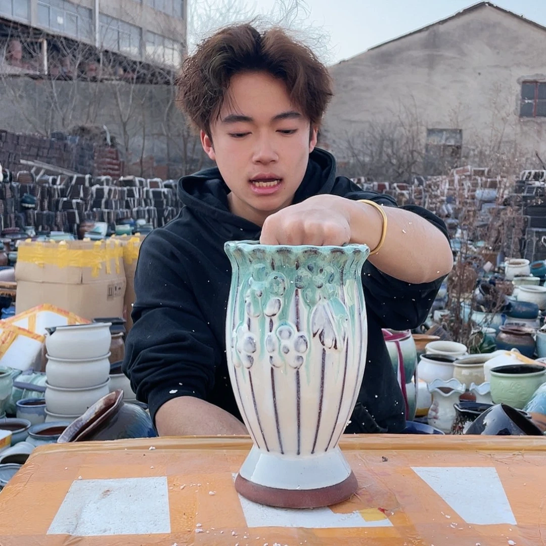 红陶宜兴紫砂花盆