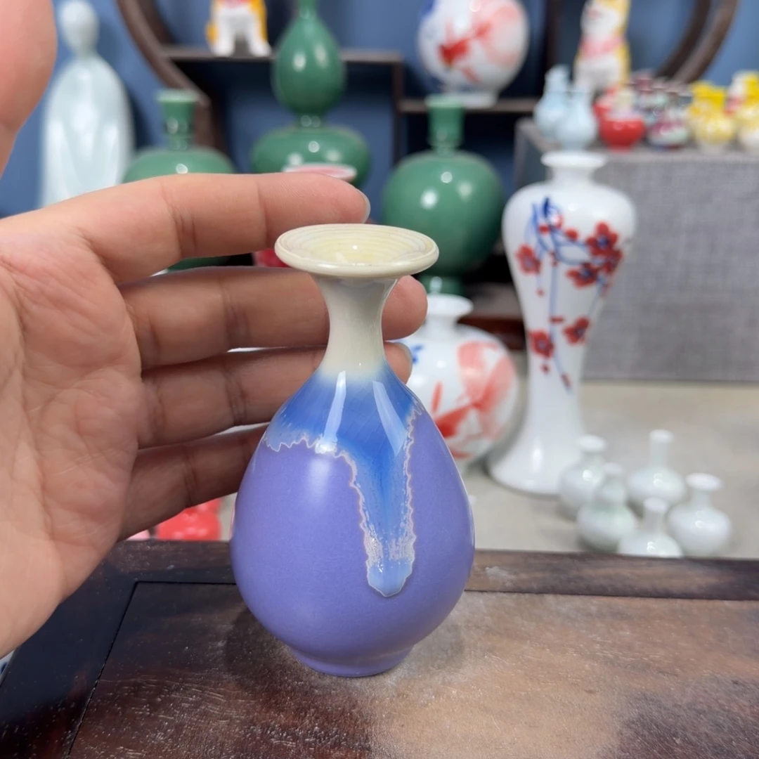陶瓷手工小花器摆件