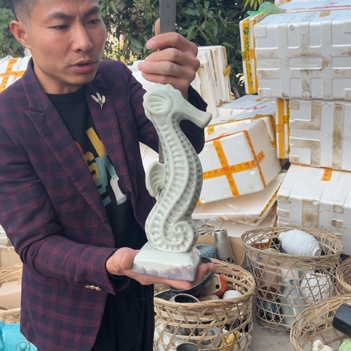 瓶高度30厘米宽度10厘米微瑕捡漏