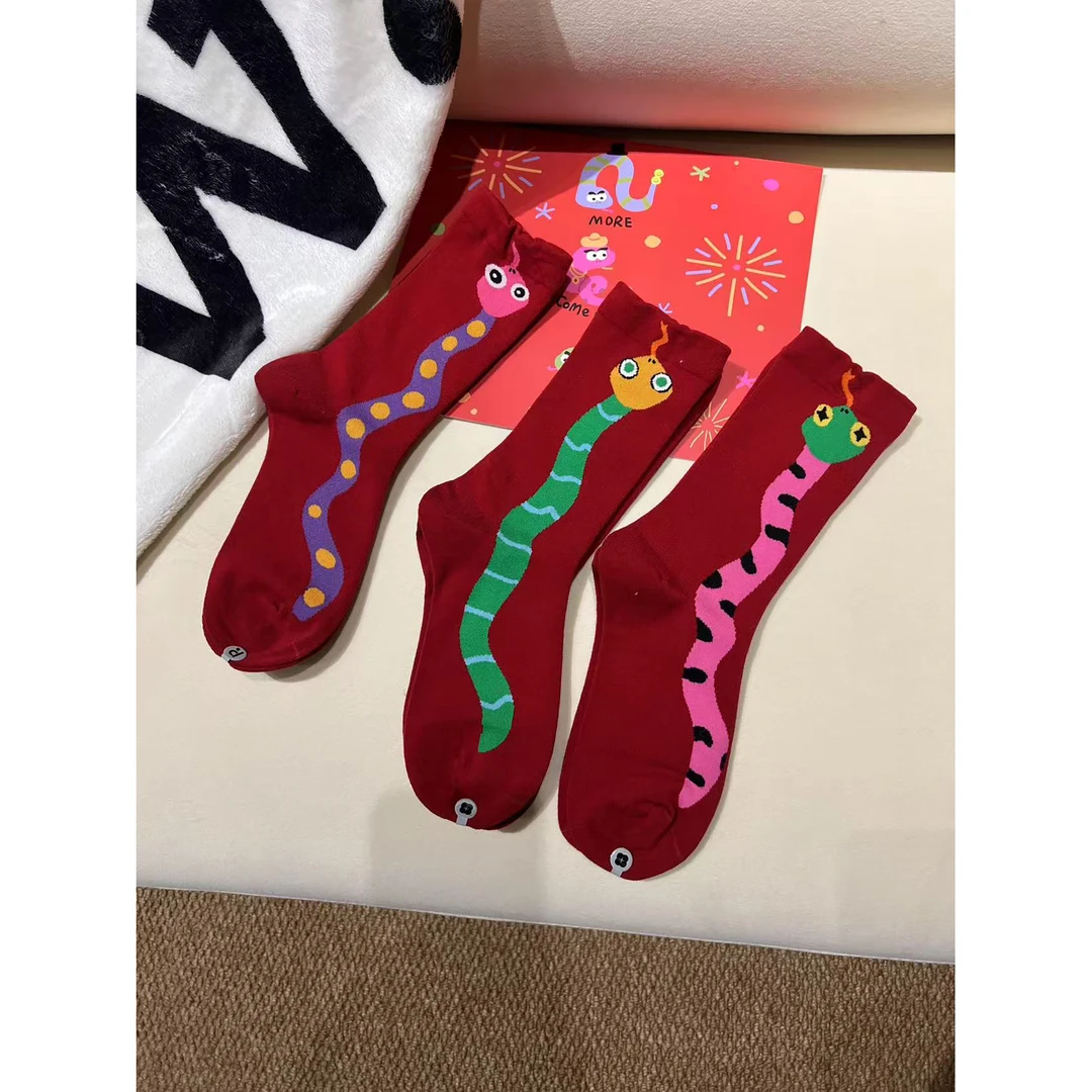 蛇年红色袜子P8889