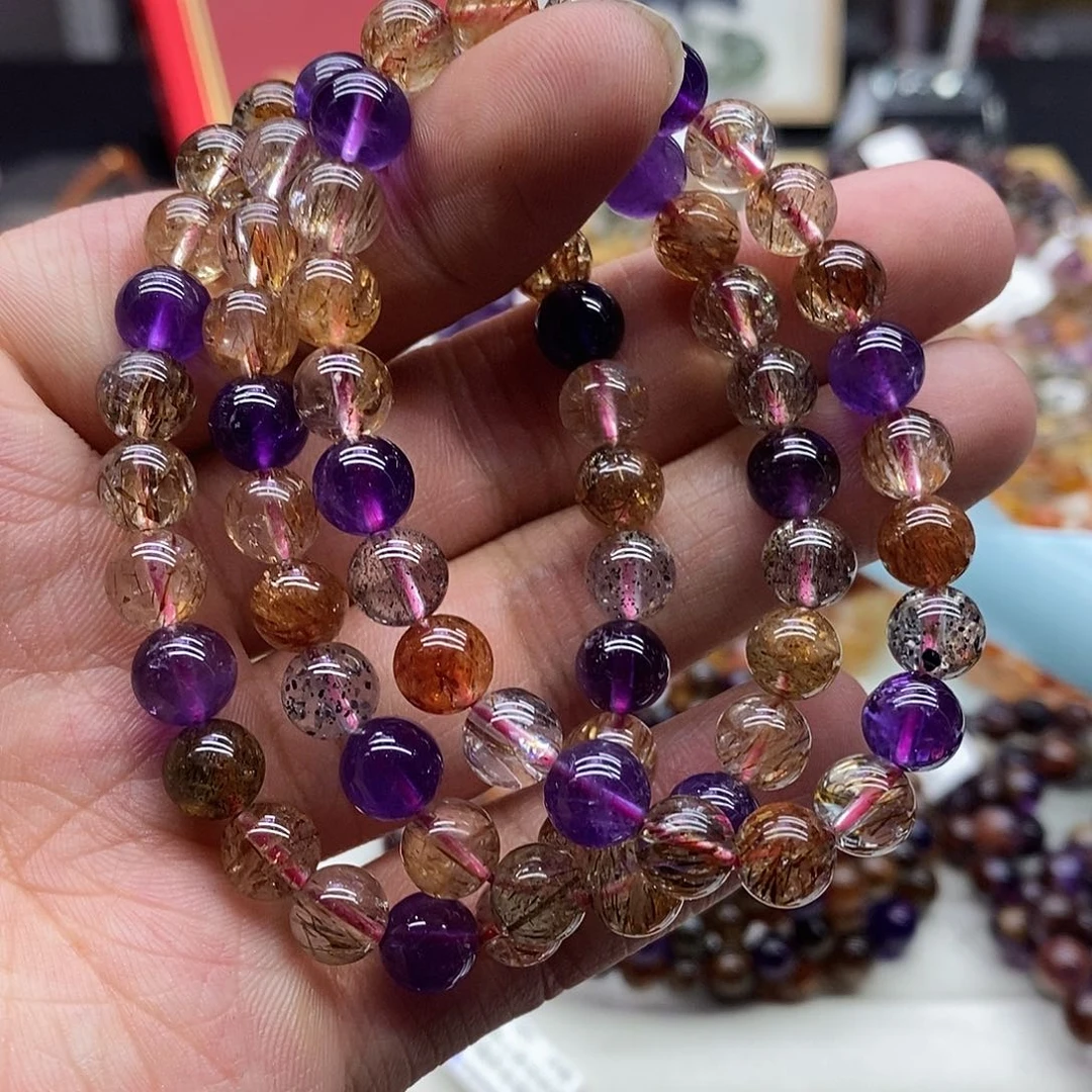 水晶手串未镶嵌多样性发货发一条