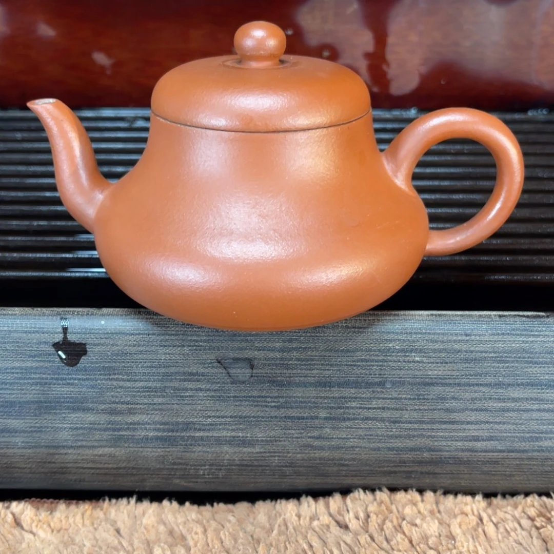 紫砂茶壶高端145cc大红泥君德