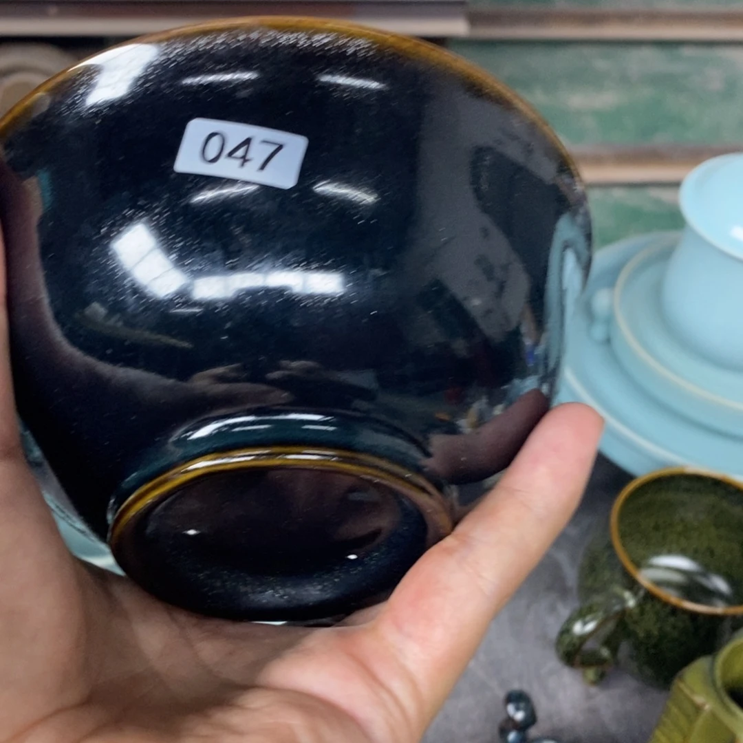 羊***茶抱朴汝瓷仿古微瑕