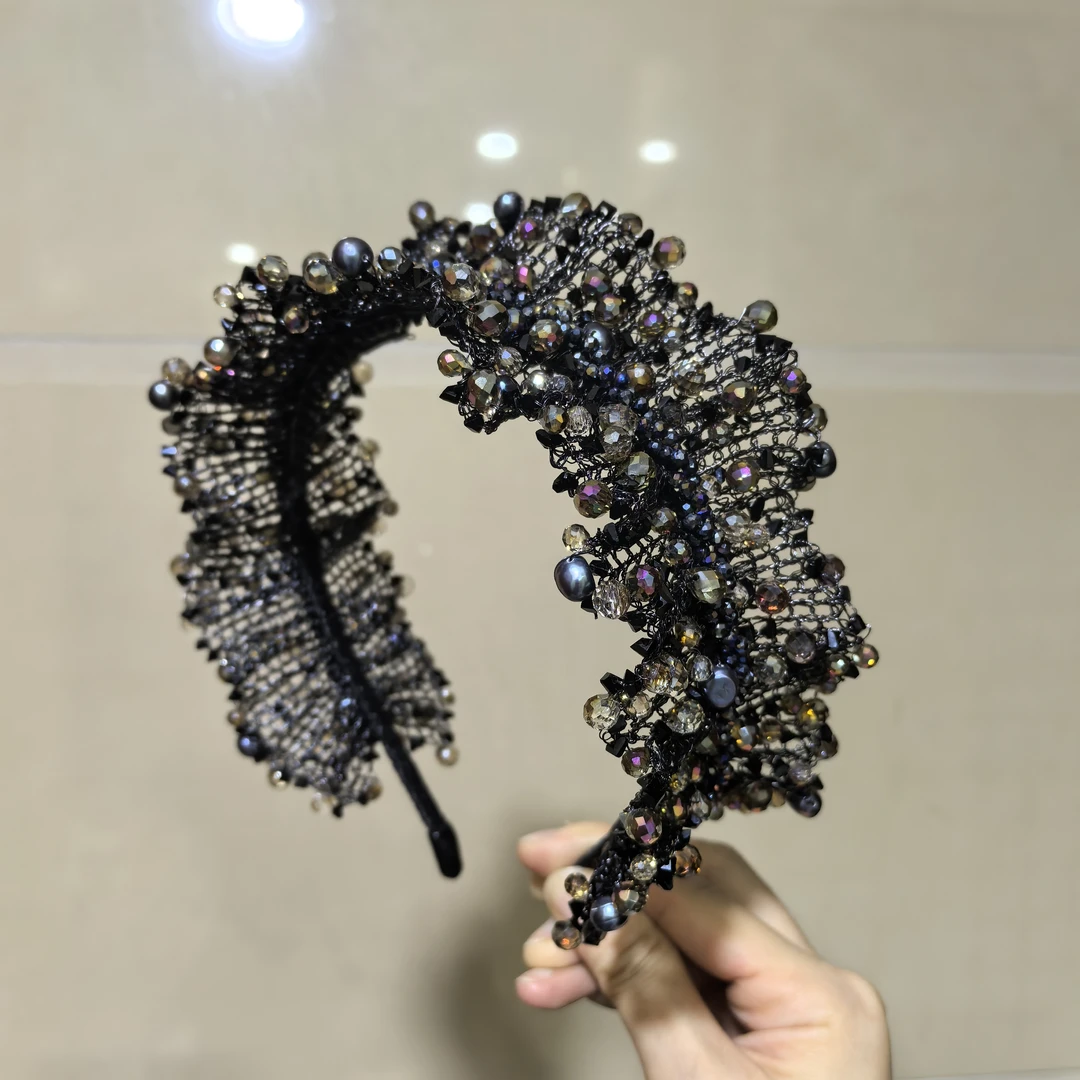 西子家黑金瓦尔登湖原创钩针发箍