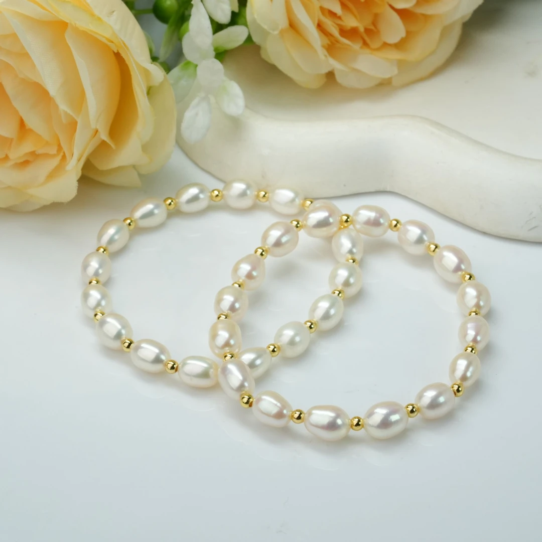 【小北珠宝】淡水珍珠DIY单圈手串【多样性发一件】3-BH15X414