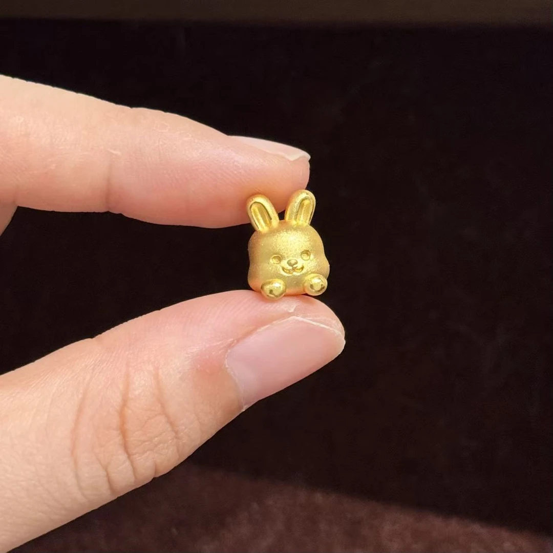 贝贝黄金 足金999 萌萌兔 萌萌生肖 素金 转运珠 103