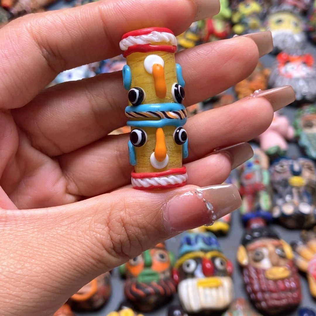 玻璃颈饰印度尼西亚双桶娃