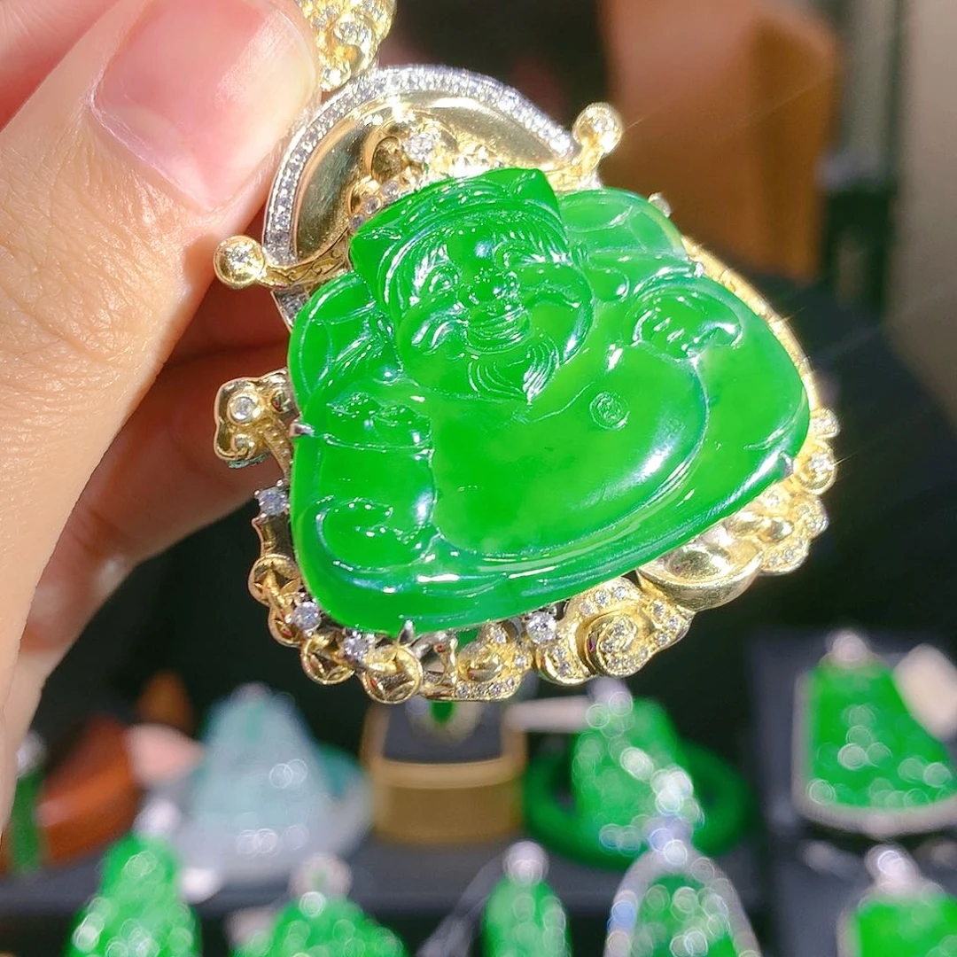 翡翠颈饰银S925镶嵌7甄选qj