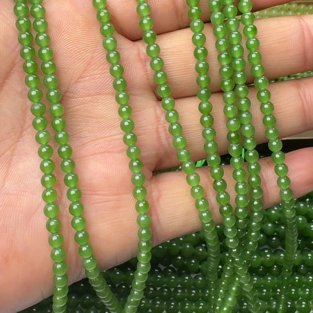 和田玉未镶嵌颈饰碧玉冰阳绿卡4 买一发一