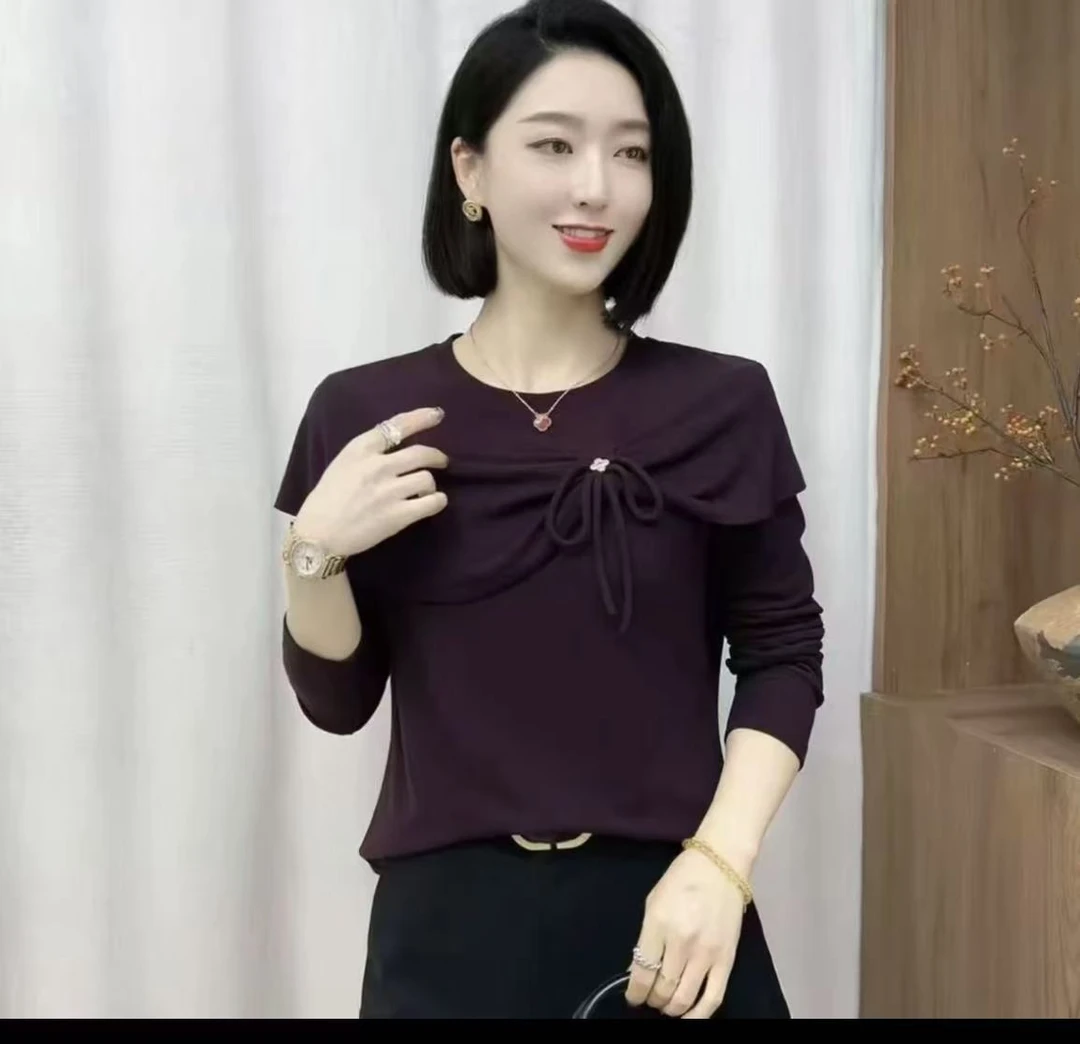 新品秋冬保暖时尚洋气百搭女神打底上衣小衫1127