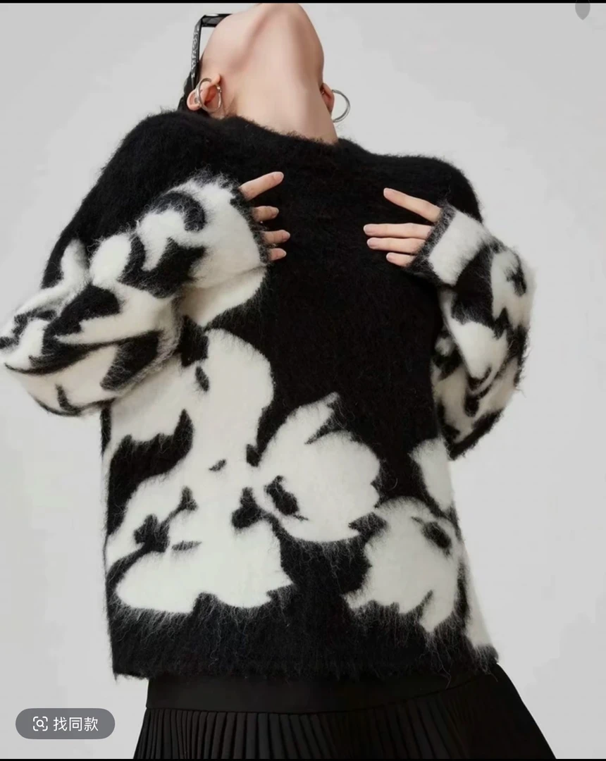 【编码01-50】拉绒套头秋冬针织毛衣针织衫长袖衬衫时尚休闲