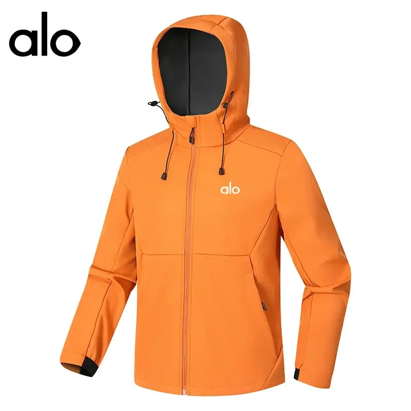 ALO秋季新款户外软壳三防冲锋衣高品质情侣外套旅行运动登山服男