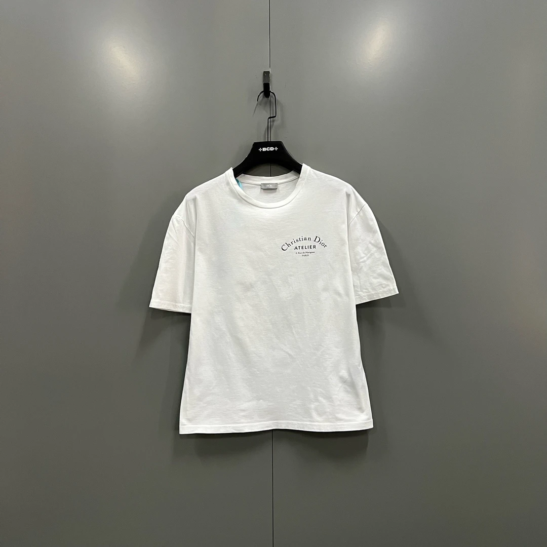 95新 DIOR/迪奥 (ll) 白色印花logo短袖 L码/207723