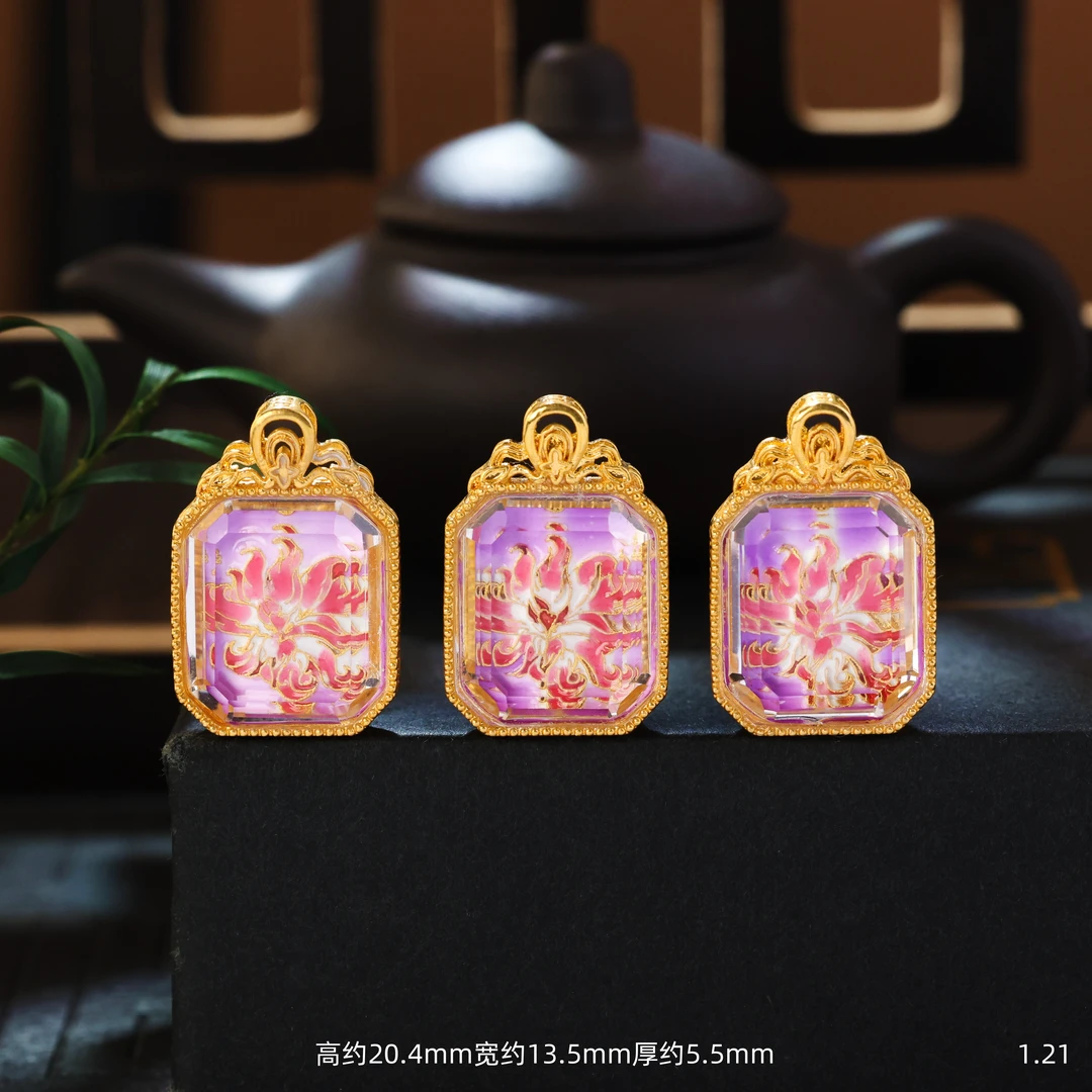 【金豆】18K金吉祥如意凤九无事牌吊坠九尾狐/业●贵●挡●魅D