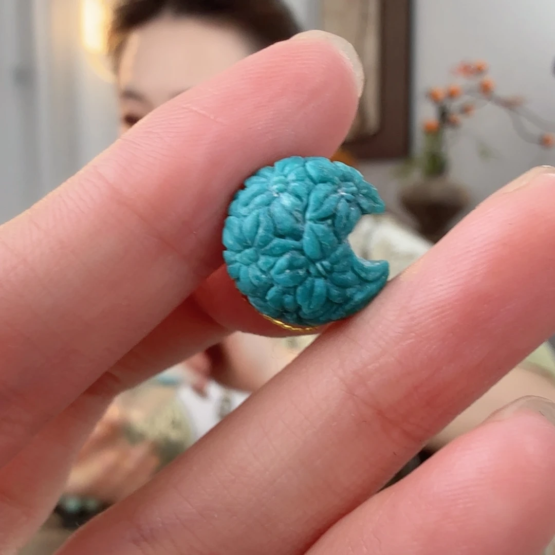 绿松石未镶嵌珠宝半成品